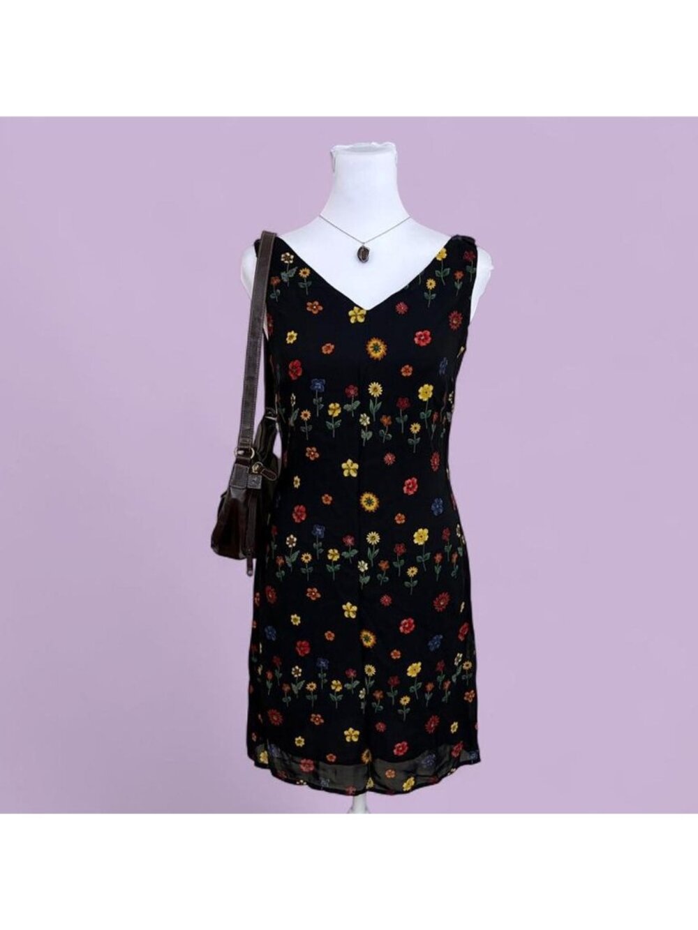 90s ditsy floral whimsical dress